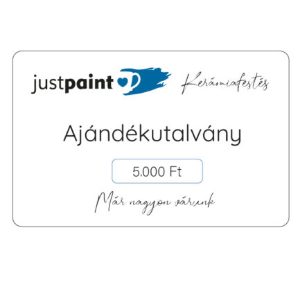 Ajándékutalvány kerámiafestésre 5ezer